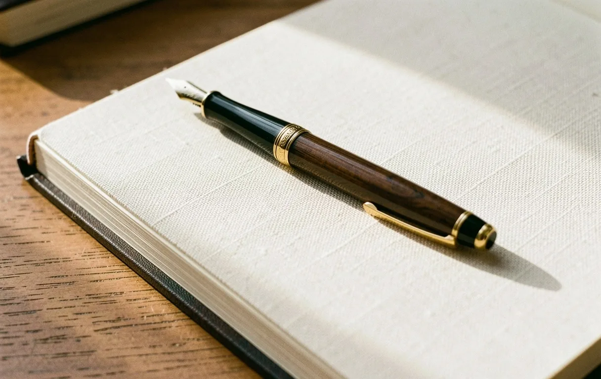 Detailní záběr na pracovní materiály